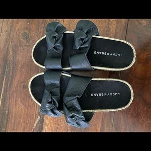 Lucky Brand Slide Espadrilles Sandals Size 7M
